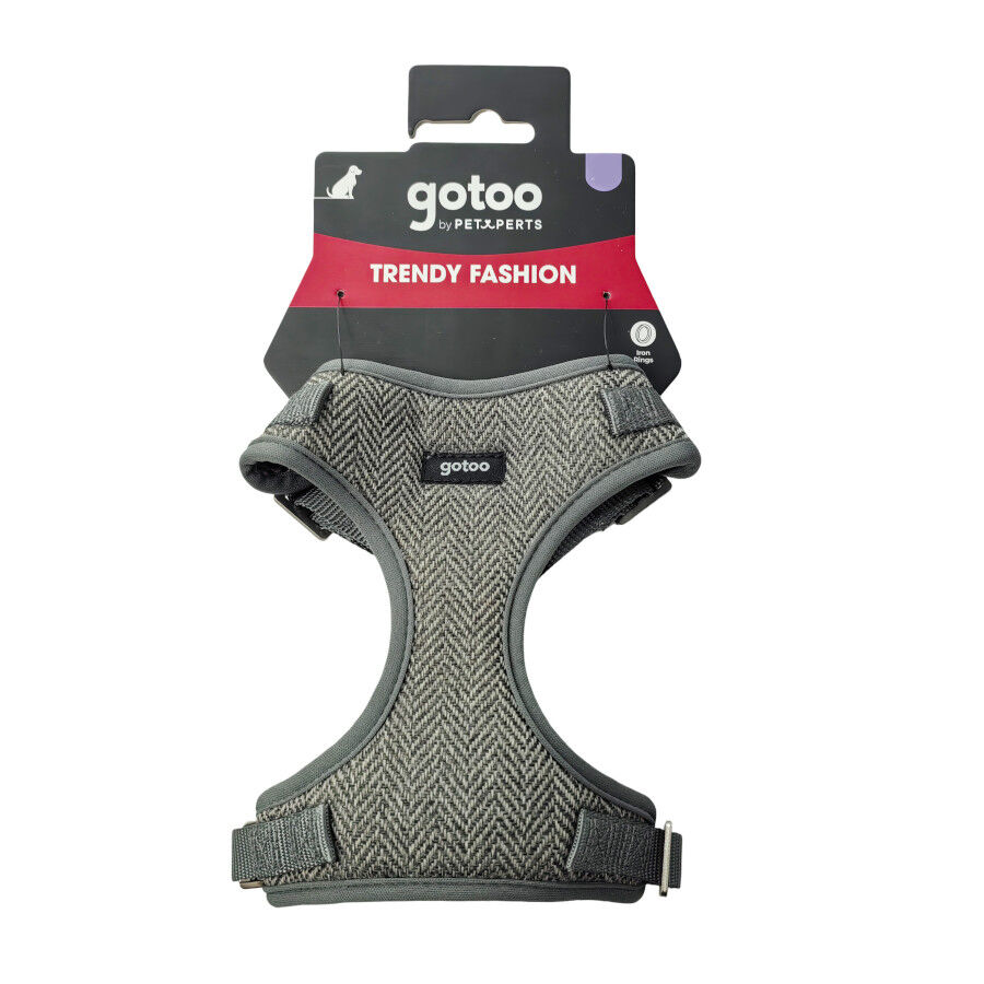 Gotoo Arn&ecirc;s ajust&aacute;vel espinha cinza para c&atilde;es, , large Imagem n&uacute;mero 5